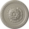 Ekena Millwork Palmetto Ceiling Medallion, Hand-Painted Pearl White, 11 1/2"OD x 1"P CM11PAPWS - alternate 1